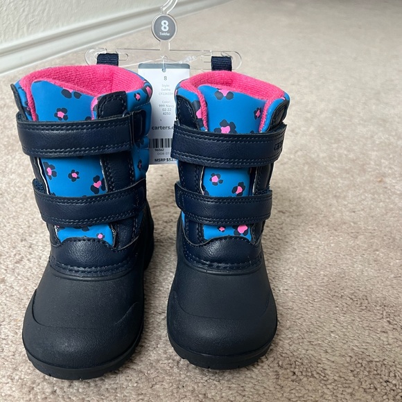 New Carters Toddler Girl Leopard Print Snowboots - Picture 7 of 14